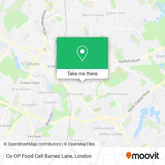Co-OP Food Cell Barnes Lane map