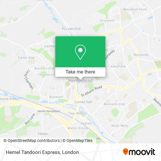 Hemel Tandoori Express map