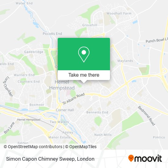 Simon Capon Chimney Sweep map