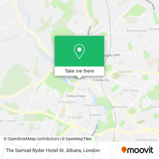 The Samuel Ryder Hotel-St. Albans map