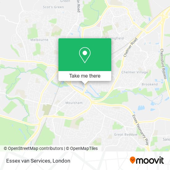 Essex van Services map