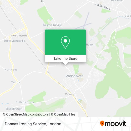 Donnas Ironing Service map