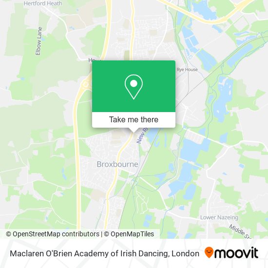 Maclaren O'Brien Academy of Irish Dancing map