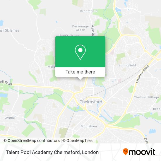 Talent Pool Academy Chelmsford map