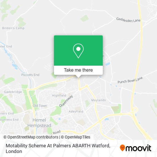 Motability Scheme At Palmers ABARTH Watford map