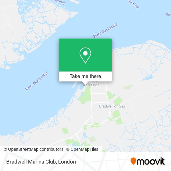 Bradwell Marina Club map