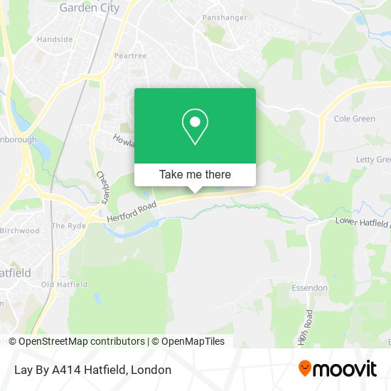 Lay By A414 Hatfield map