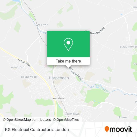 KG Electrical Contractors map
