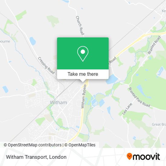 Witham Transport map