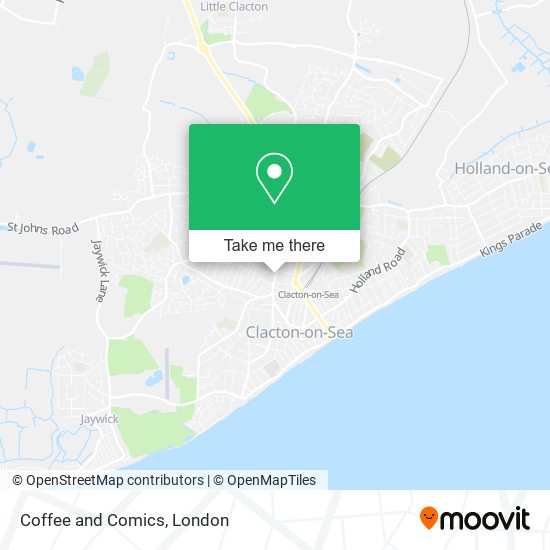 Coffee and Comics map