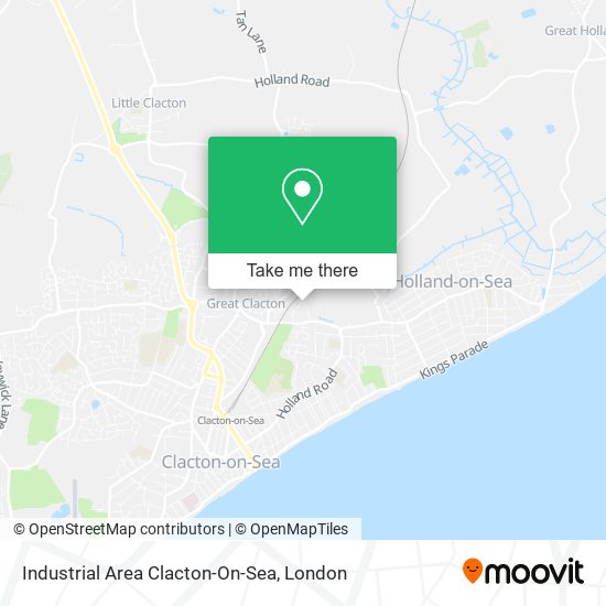 Industrial Area Clacton-On-Sea map