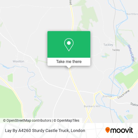 Lay By A4260 Sturdy Castle Truck map