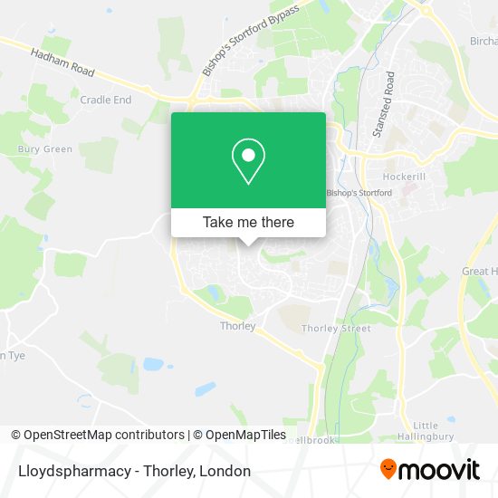 Lloydspharmacy - Thorley map