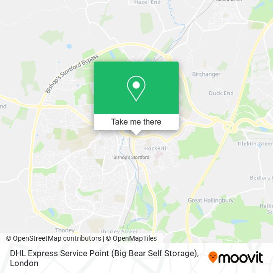 DHL Express Service Point (Big Bear Self Storage) map