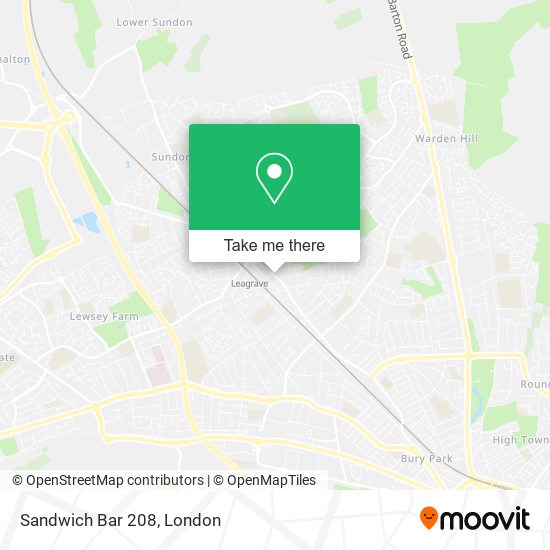 Sandwich Bar 208 map