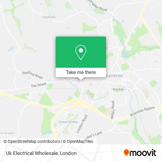 Uk Electrical Wholesale map