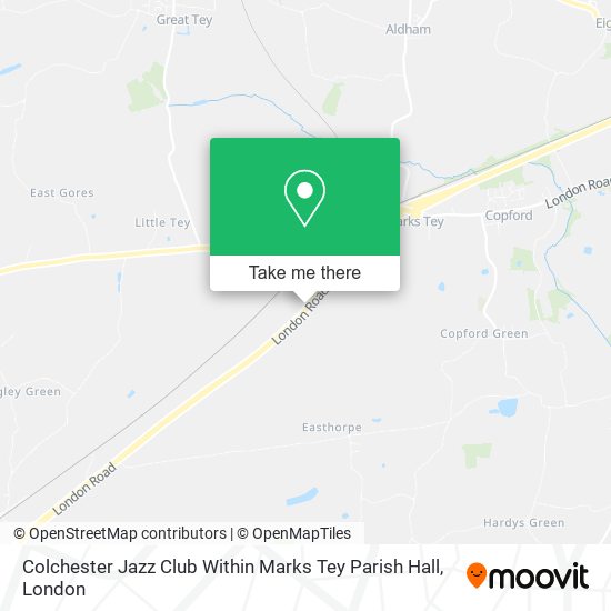 Colchester Jazz Club Within Marks Tey Parish Hall map