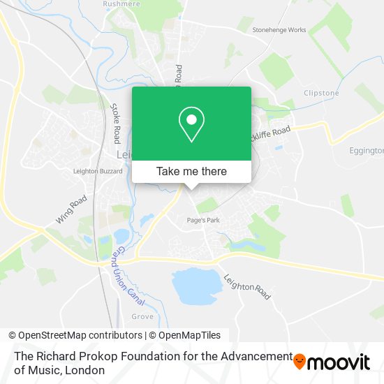 The Richard Prokop Foundation for the Advancement of Music map