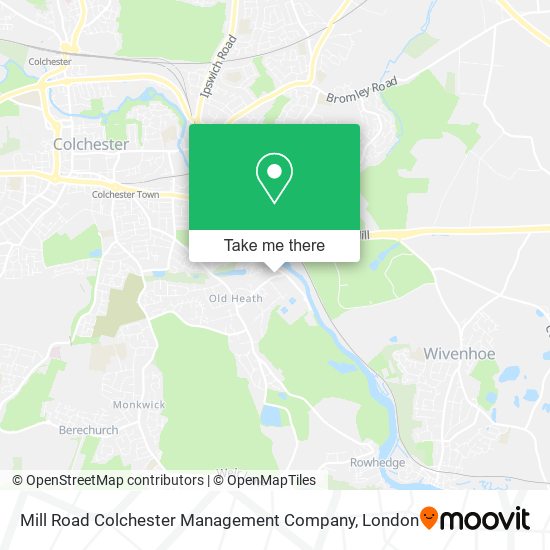 Mill Road Colchester Management Company map