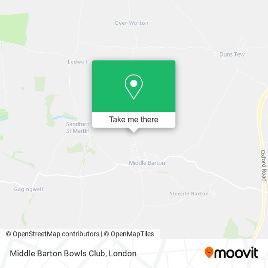 Middle Barton Bowls Club map