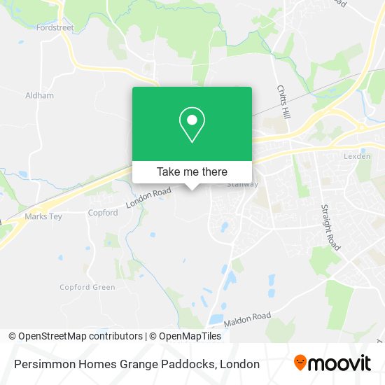 Persimmon Homes Grange Paddocks map