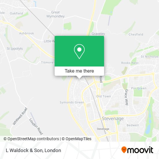 L Waldock & Son map