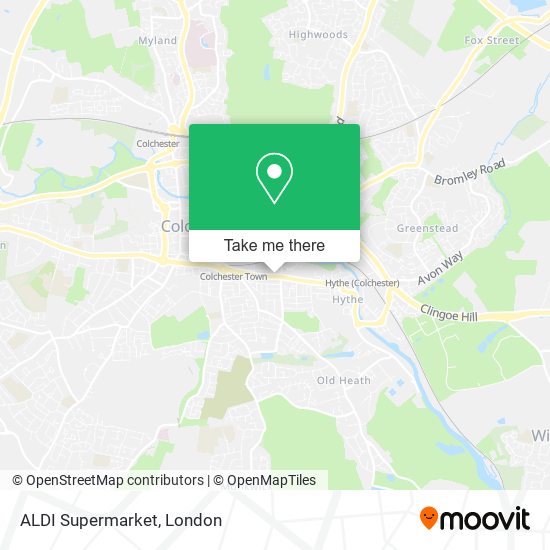 ALDI Supermarket map