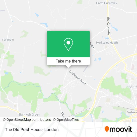 The Old Post House map