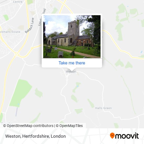 Weston, Hertfordshire map