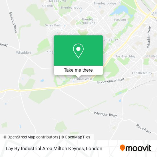 Lay By Industrial Area Milton Keynes map