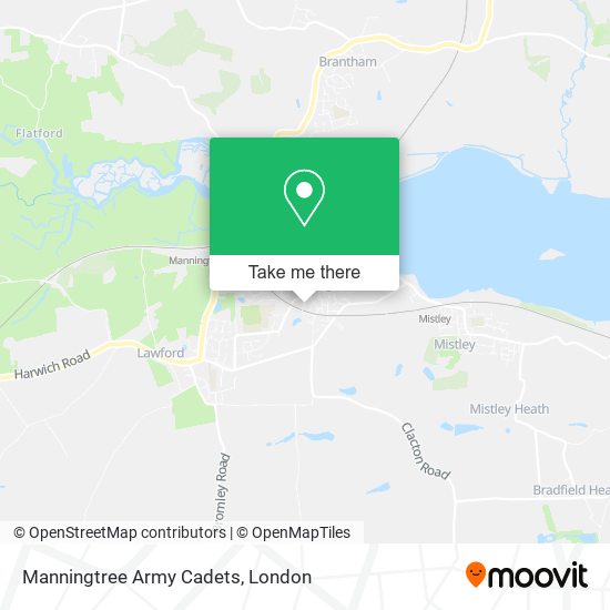 Manningtree Army Cadets map