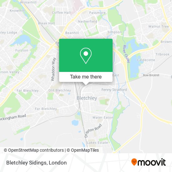 Bletchley Sidings map
