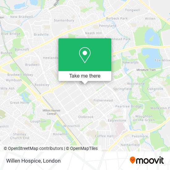 Willen Hospice map