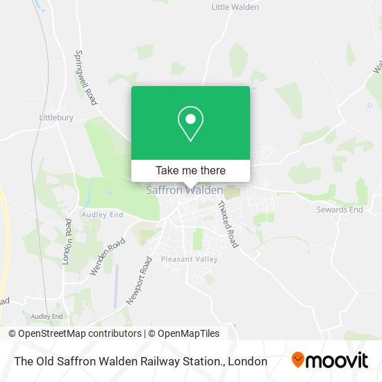 The Old Saffron Walden Railway Station. map