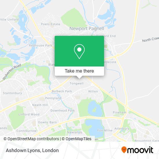 Ashdown Lyons map