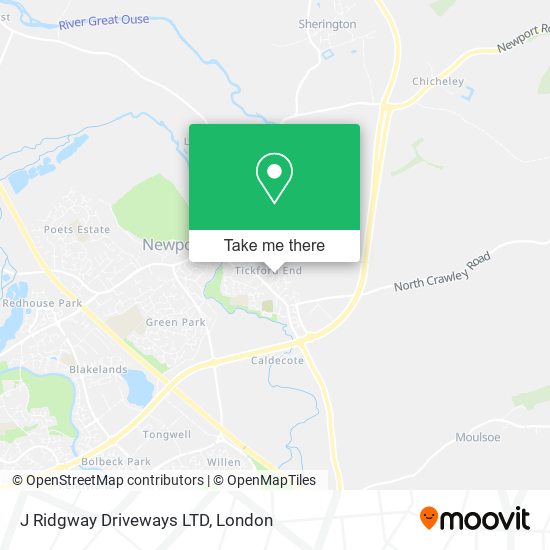 J Ridgway Driveways LTD map