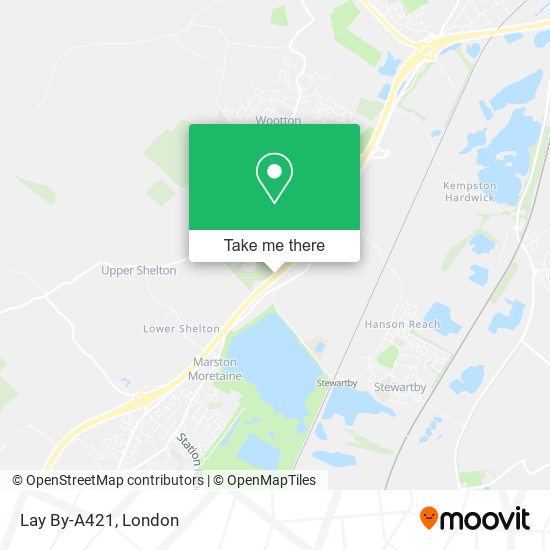Lay By-A421 map