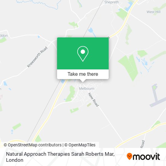 Natural Approach Therapies Sarah Roberts Mar map
