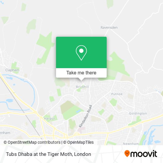 Tubs Dhaba at the Tiger Moth map