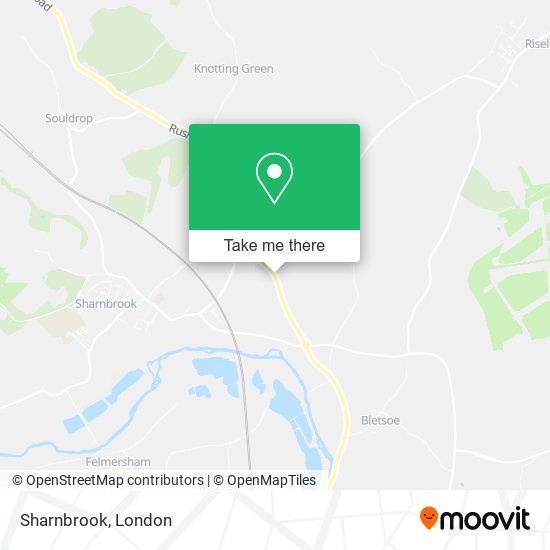 Sharnbrook map