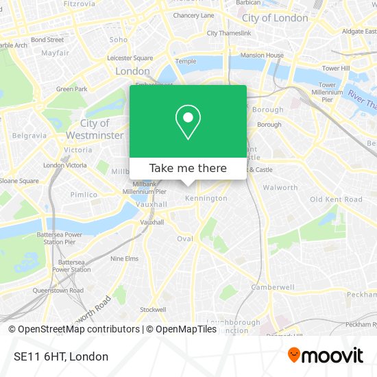 SE11 6HT map