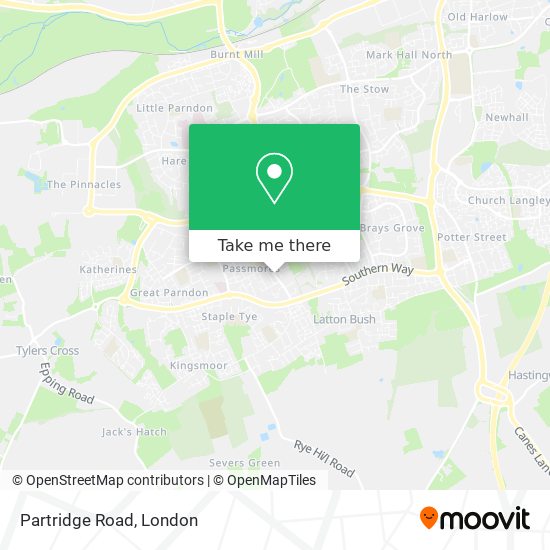 Partridge Road map