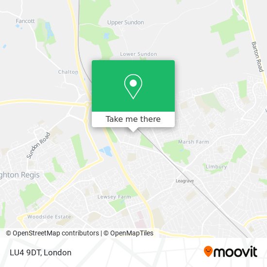 LU4 9DT map