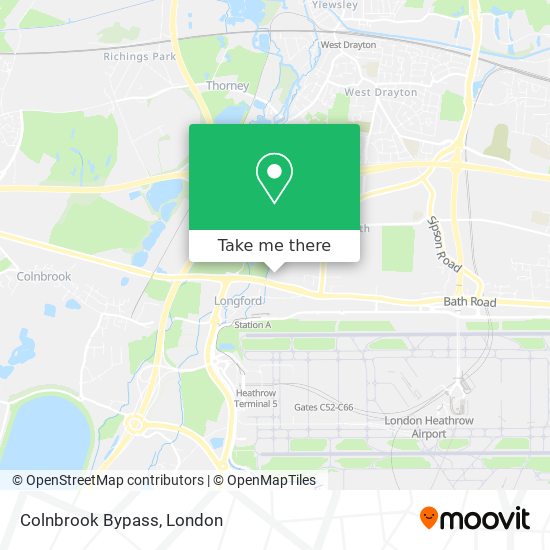 Colnbrook Bypass map