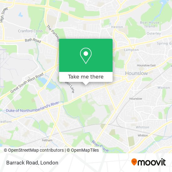 Barrack Road map