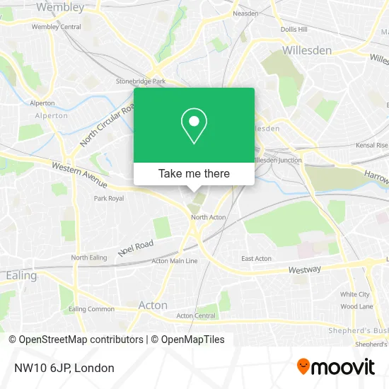 Nw10 Postcode Map How to Get to NW10 6JP in Acton by Bus, Tube or Train?