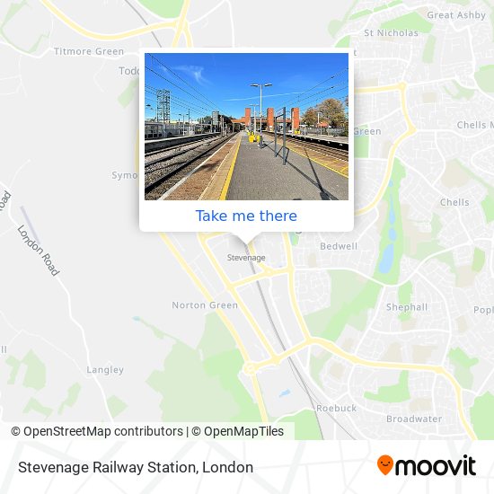 Stevenage Railway Station map