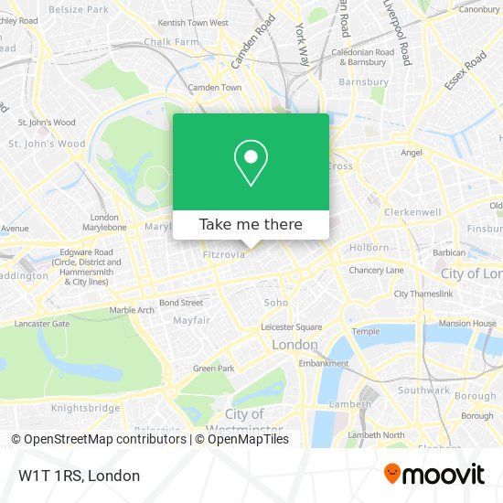 W1T 1RS map