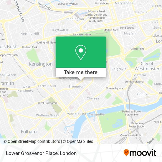 Lower Grosvenor Place map