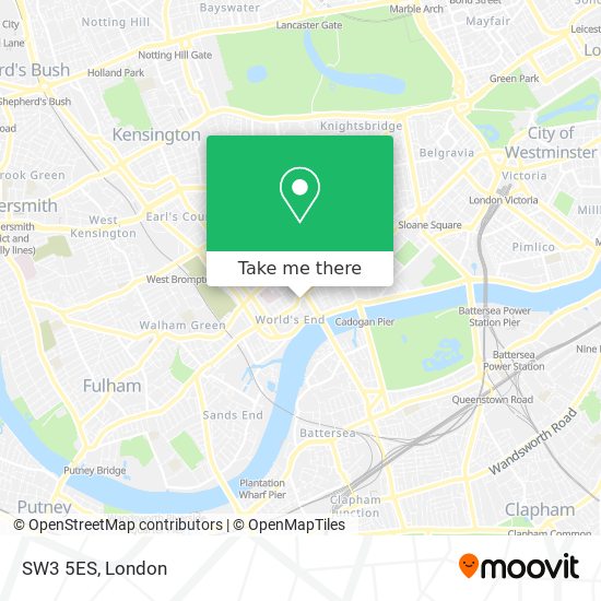 SW3 5ES map
